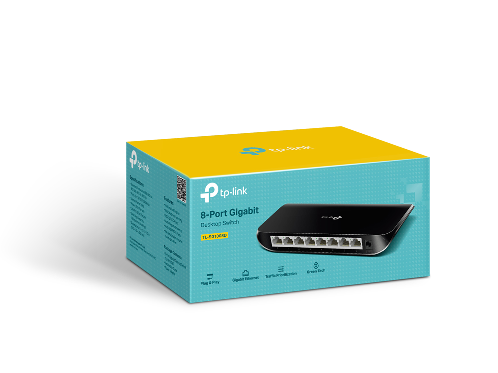 TP-Link 8-port Desktop Gigabit Switch / TL-SG1008D