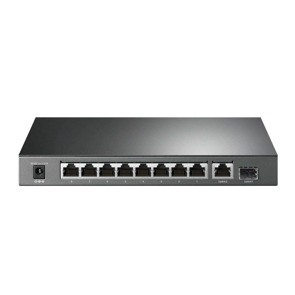 سويتش TP-Link جيجابت مكتبي بـ 10 منافذ مع 8 منافذ PoE+ ومنفذ SFP بقدرة 63 واط | TL-SG1210P - متجر نصر