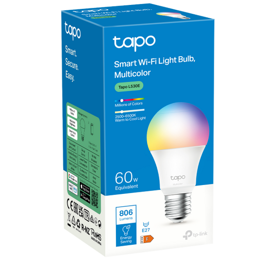 Tapo Smart Wi-Fi Light Bulb, Multi color / Tapo L530E