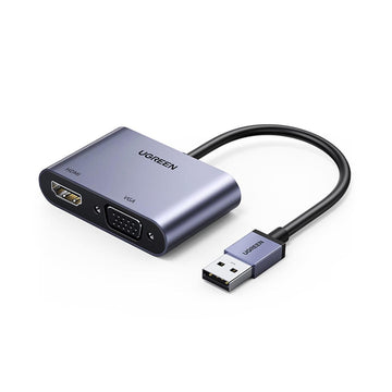 UGREEN USB 3.0 to HDMI+VGA Converter | 20518 متجر نصر