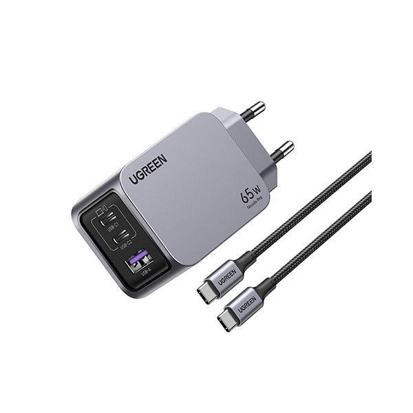 UGREEN USB-A+2*USB-C 65W  GaN Tech Fast Charger / 25871