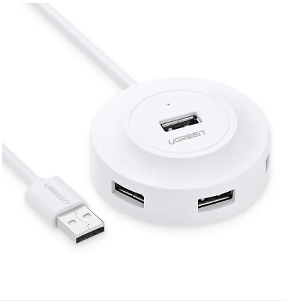 Ugreen HUB USB2.0 4x USB-A 480Mbps 1m / CR106 White #20270