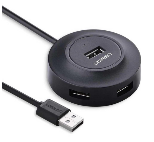 Ugreen HUB USB2.0 4x USB-A 480Mbps 1m / CR106 Black #20277