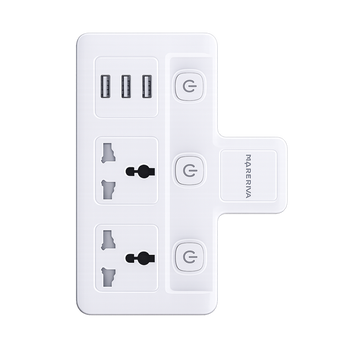 Linkcomm Wall Plug Power Strip ًWith USB Ports MK Plug متجر نصر