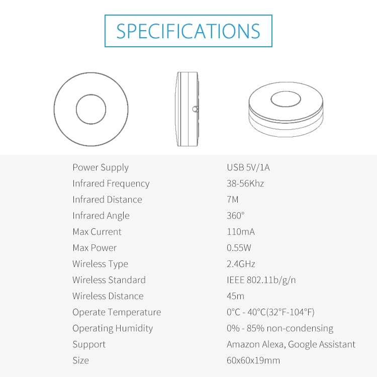 جهاز التحكم عن بُعد الذكي WiFi IR