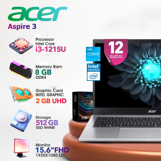 Acer Aspire 3 - Core i3 8GB Ram 512SSD