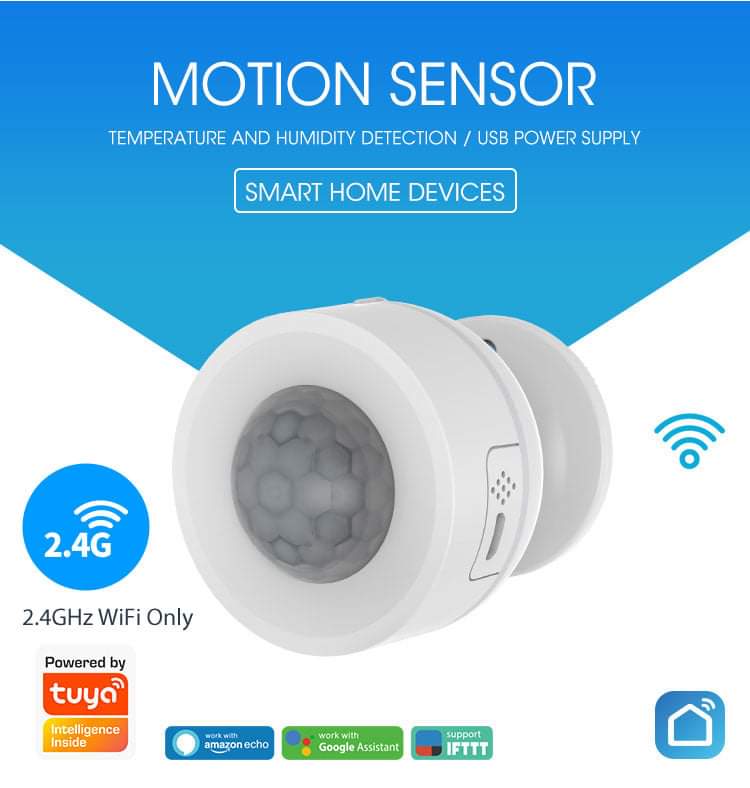 Wifi PIR Motion Sensor Smart Tuya APP