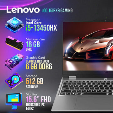 Lenovo LOQ | Core i5 13th | RTX 3050 | 16GB RAM | 512GB SSD | 15IRX9 متجر نصر