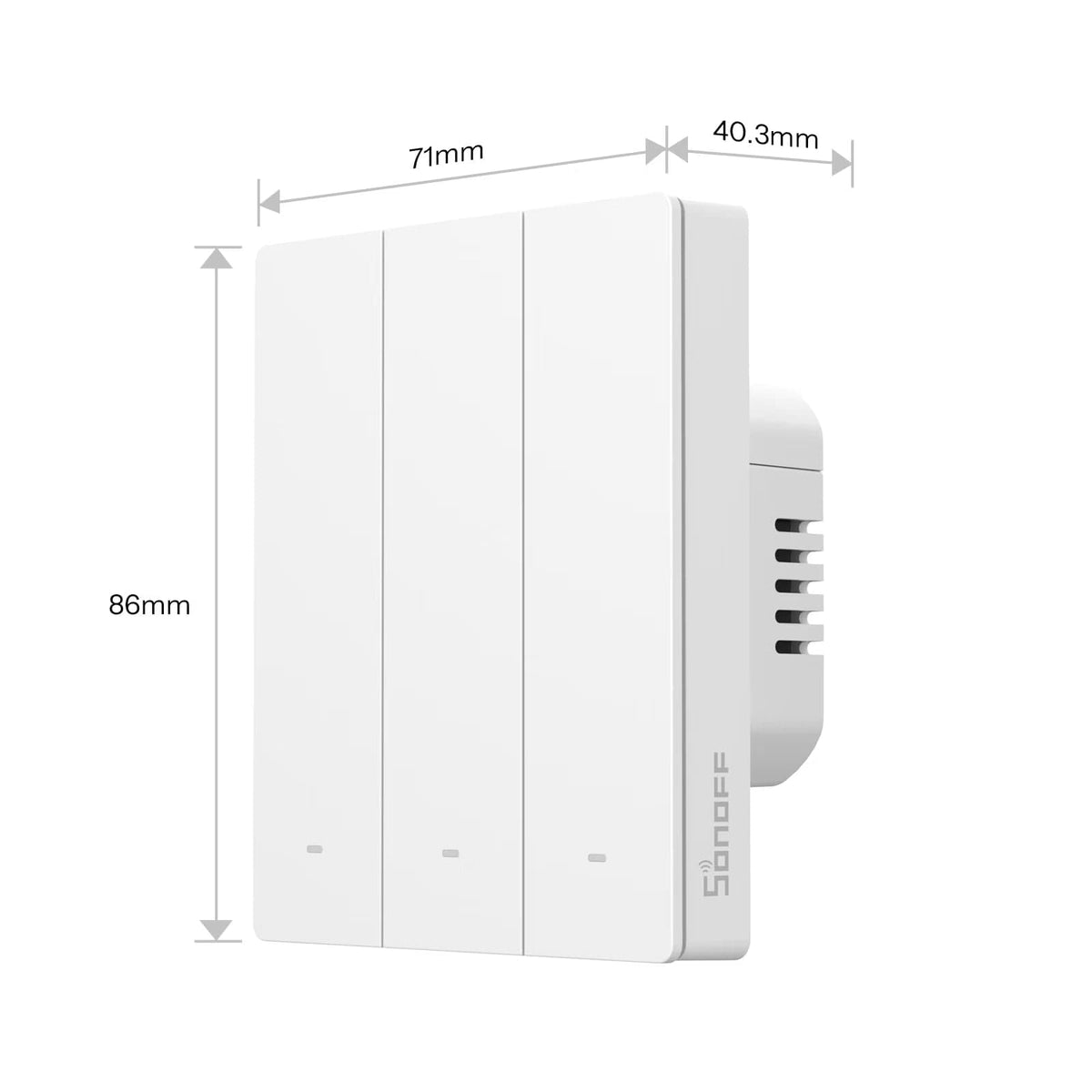 Sonoff-C SwitchMan ZBM5 Zigbee Smart Wall Switch (80 Type) | ZBM5-1C-80W - متجر نصر