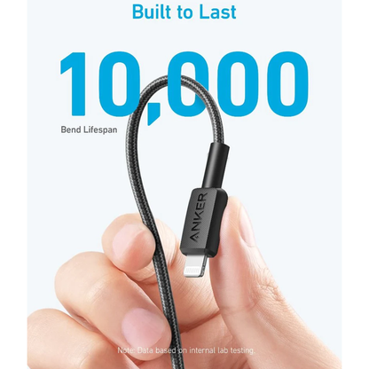 Anker 322 USB-C to Lightning Cable – (6ft Braided) متجر نصر