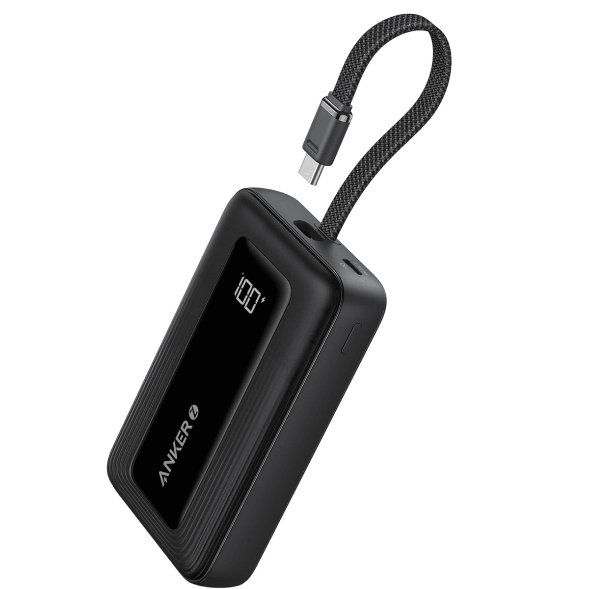 Anker A1688 Zolo Power Bank (10K, 30W) with a 5.4-inch (13.7 cm) built-in USB-C cable - متجر نصر