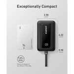 Anker Mobile Phone Accessories Anker A1688 Zolo Power Bank (10K, 30W) with a 5.4-inch (13.7 cm) built-in USB-C cable