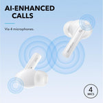 Anker Mobile Phone Accessories Anker LIFE NOTE 3i, Hybrid Active Noise Cancelling (Black - White)