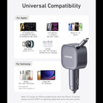 Anker Mobile Phone Accessories Anker Nano 75W - Fast Car Charger with Retractable Cable