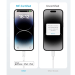 Anker Mobile Phone Accessories Anker PowerLine 322 Braided USB-C to Lightning Cable (3ft) - White