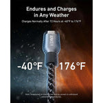 Anker Mobile Phone Accessories Anker Prime USB-C To USB-C Cable 240W 0.9m Upcycled Braided Cable A88E2011