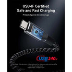Anker Mobile Phone Accessories Anker Prime USB-C To USB-C Cable 240W 0.9m Upcycled Braided Cable A88E2011