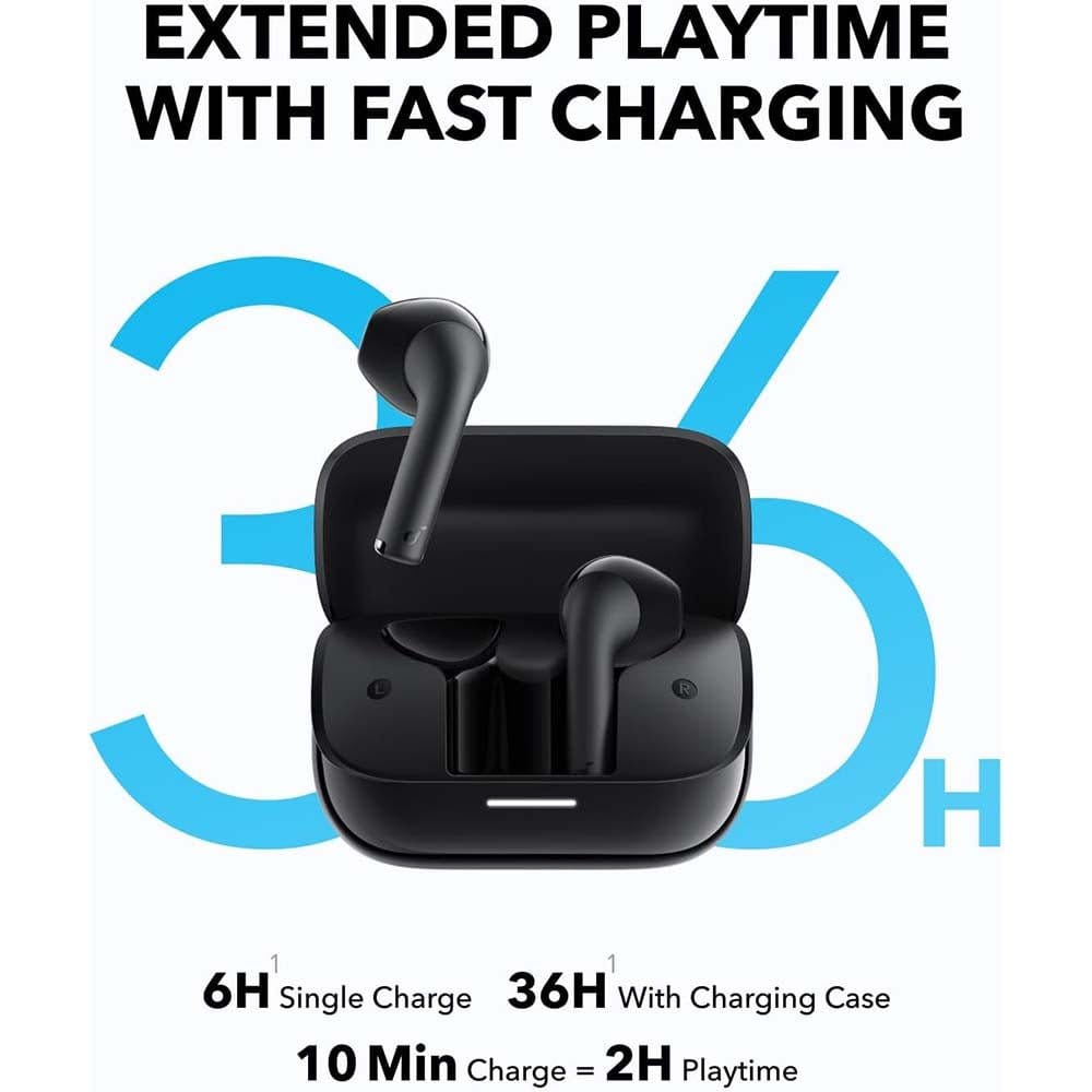 Anker SoundCore K20i Bluetooth Earbuds (Black - Blue) - متجر نصر