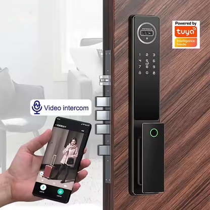 Smart Door Lock SE52x |Video Call | Self Open | Surveillance Cam (Tri Lock) متجر نصر