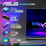 ASUS Laptops Asus ROG i7 13650Hx 13Gen 144Hz - RTX 4070 16GB RAM 512 SSD