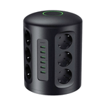 Aukey Accessories AUKEY PowerHub XL 12 AC Outlets + 6 USB Charging Ports Power Strip | Vertical Surge Protector | Smart USB Charging