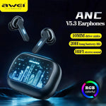 Awei Mobile Phone Accessories Awei T53 TWS Bluetooth Earbuds Gaming Wireless Headphones