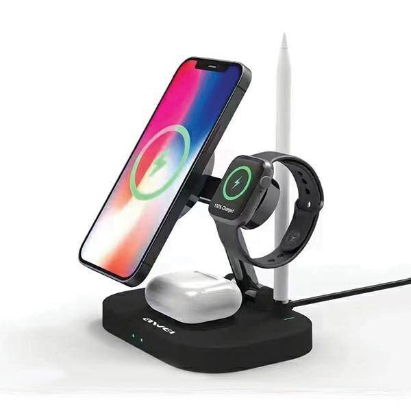Wireless Charger 4in1 15W Fast Charging AWEI (W22) - متجر نصر