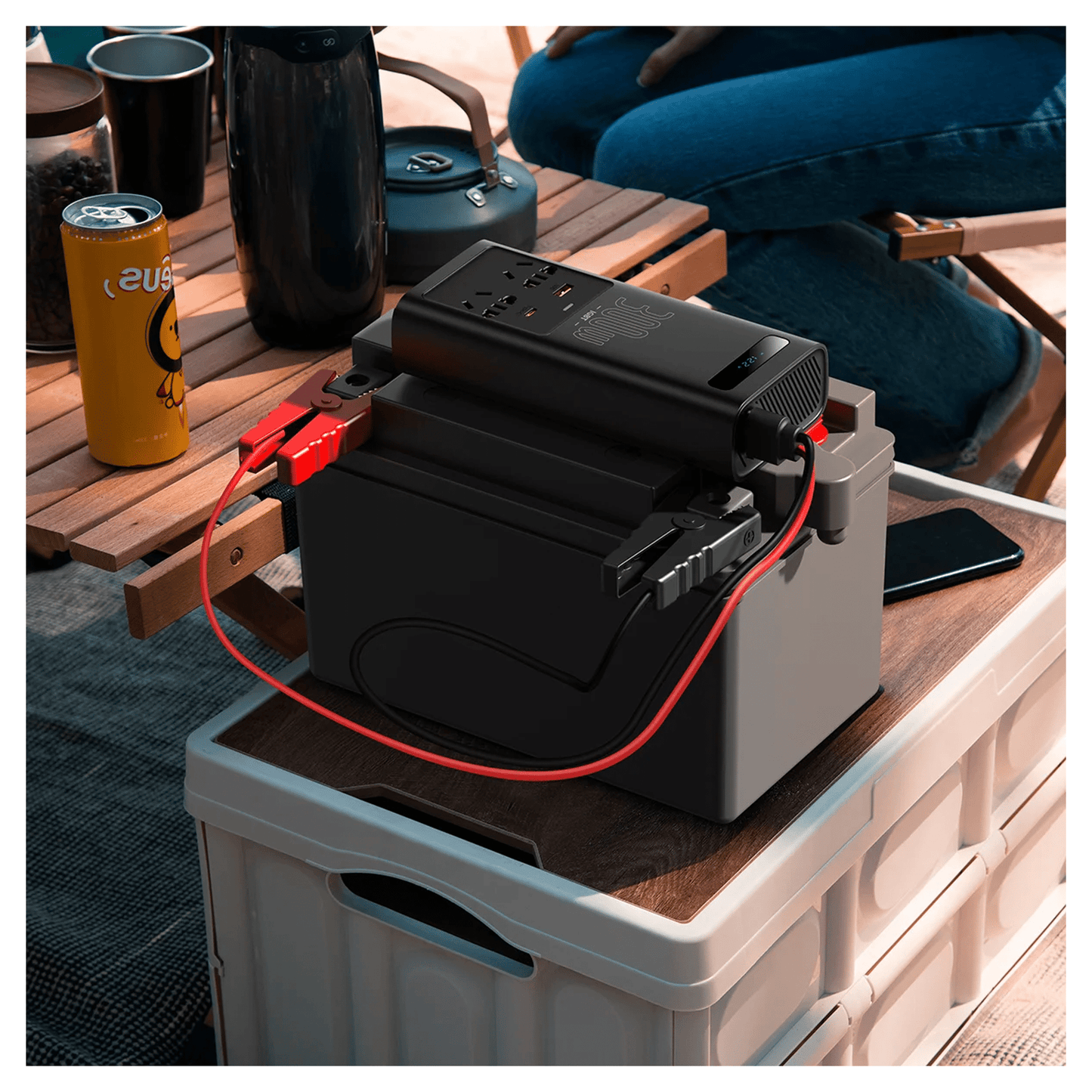 محول طاقة Baseus IGBT 300 وات (220 فولت صيني/أوروبي) - متجر نصر
