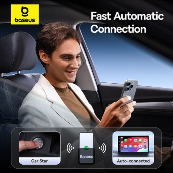 محول CarPlay اللاسلكي من سلسلة Baseus SafeJourney - متجر نصر