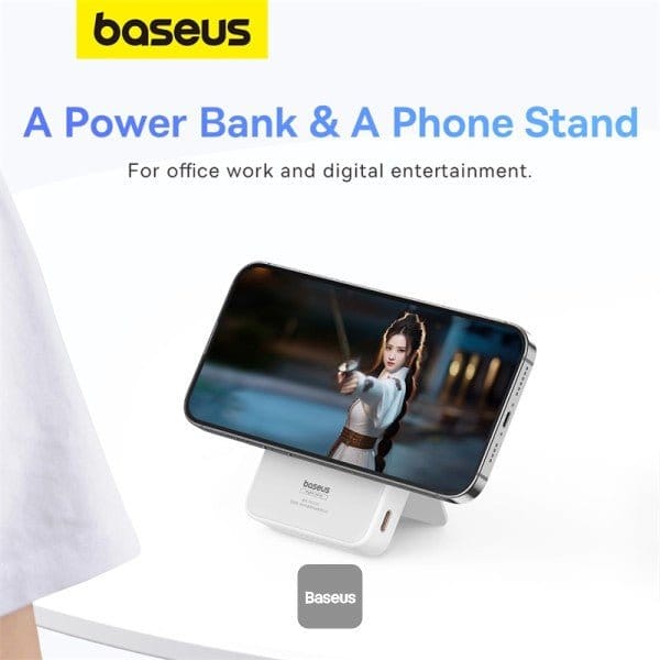 Baseus MagPro Magnetic Bracket Wireless Fast-Charging Power Bank 5000mAh 20W - متجر نصر
