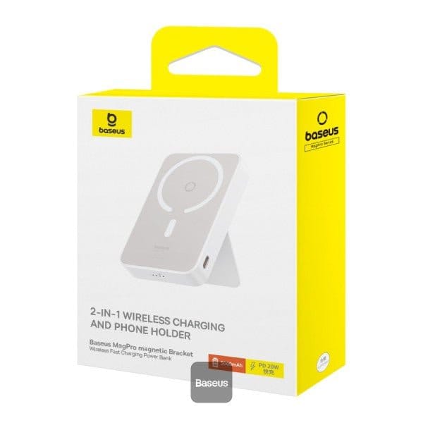 Baseus MagPro Magnetic Bracket Wireless Fast-Charging Power Bank 5000mAh 20W - متجر نصر