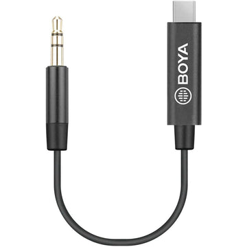 BOYA Audio System BOYA BY-K2 3.5mm TRS Male to Type-C Male Audio Adapter Cable (7.8in)