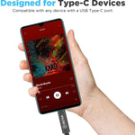 BOYA Audio System BOYA BY-K2 3.5mm TRS Male to Type-C Male Audio Adapter Cable (7.8in)