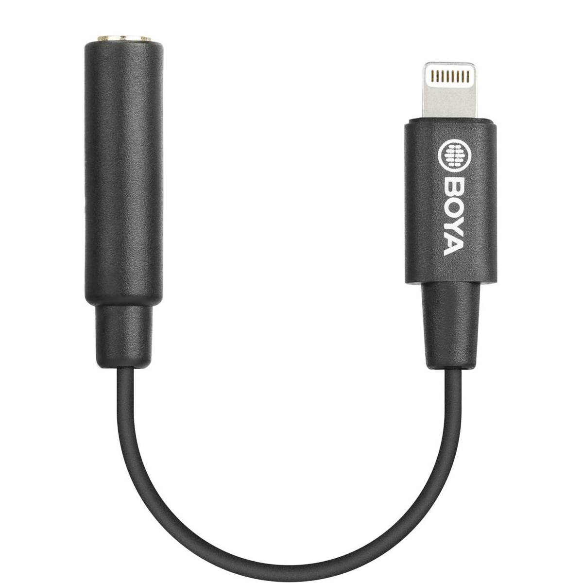 BOYA BY-K3 3.5mm TRRS Female to Lightning Male Audio Adapter Dongle Cable - متجر نصر