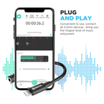 BOYA Audio System BOYA BY-K3 3.5mm TRRS Female to Lightning Male Audio Adapter Dongle Cable