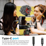 BOYA Audio System BOYA BY-K4 3.5mm Female TRS to Male USB Type-C Adapter Cable Connector Dongle