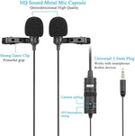 BOYA Audio System BOYA BY-M1DM Dual Omni-directional Lavalier Microphone