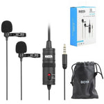 BOYA Audio System BOYA BY-M1DM Dual Omni-directional Lavalier Microphone