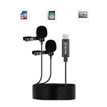 BOYA Audio System BOYA BY-M3D Dual lapel USB Type-C Microphone