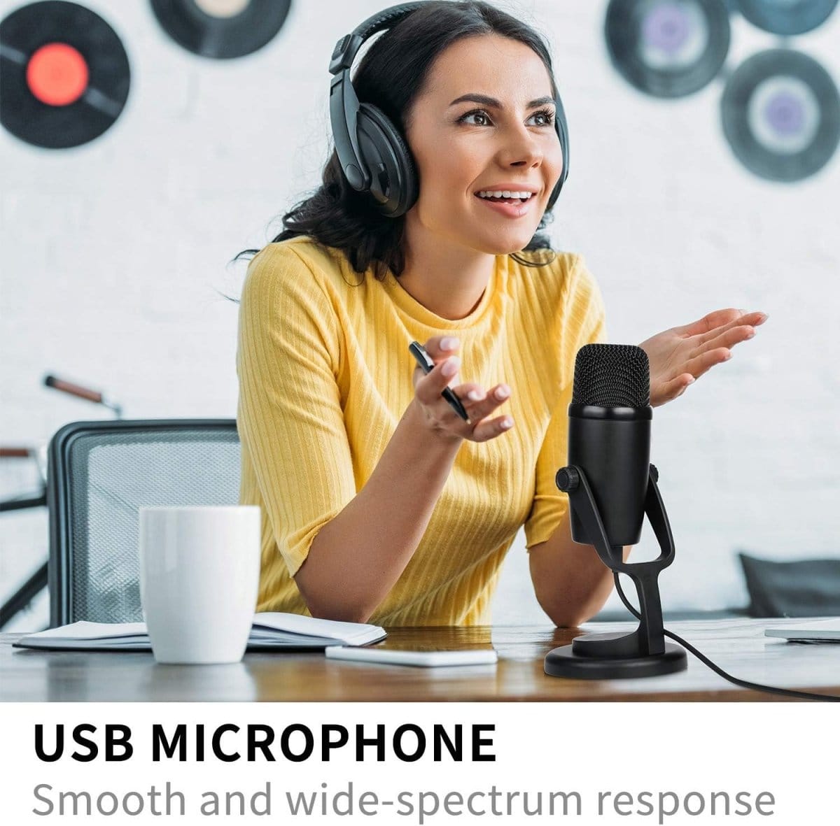 ميكروفون بويا  السلكي ثنائي الوظيفة بمنفذ BY-PM500 USB   - متجر نصر