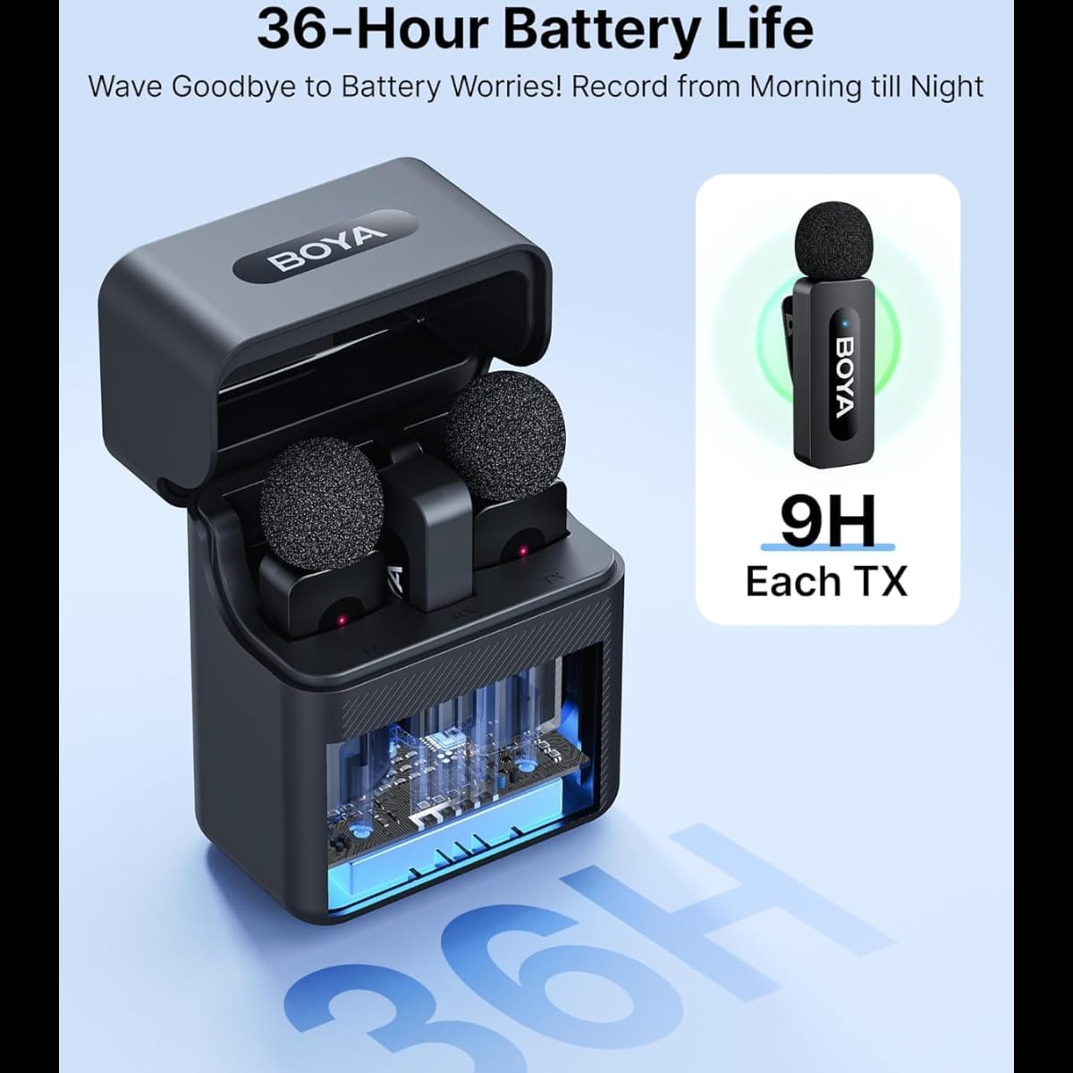 مايكروفون لافالير لاسلكي BOYA BY-V30 USB-C - متجر نصر