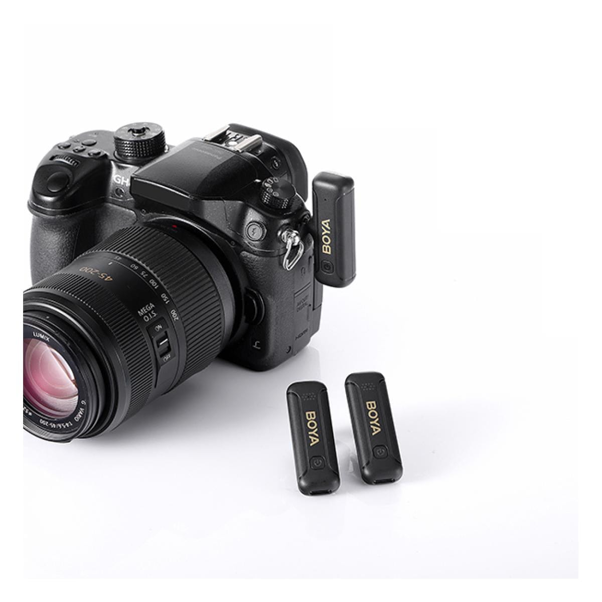 BOYA BY-WM3T2 2.4GHz AUX 3.5mm Wireless Microphone System (Two Mic) - متجر نصر