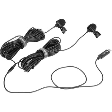 BOYA BY-M3D Dual lapel USB Type-C Microphone متجر نصر