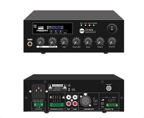 مكبر صوت CMX CP-120M | مضخم صوت بتقنية البلوتوث بقدرة 120 واط للاستخدام العام - متجر نصر