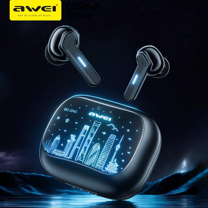 Awei T53 TWS Bluetooth Earbuds Gaming Wireless Headphones متجر نصر