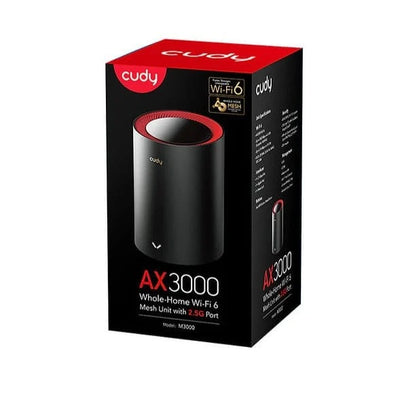 Cudy Networks Cudy M3000 AX3000 2.5G Dual Band Wi-Fi 6 Mesh System