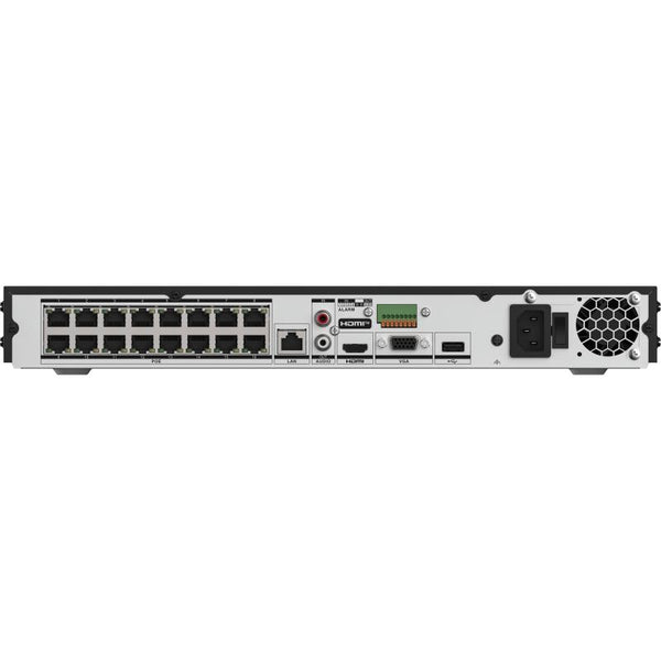 مسجّل فيديو شبكي (NVR) بـ 16 قناة مع 16 منفذ PoE وبحث AcuSeek بدقة 4K، فتحتا قرص | Hikvision DS-7616NXI-K2/16P/VPro