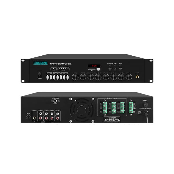 مضخم صوت DSPPA 250 وات 6 مناطق مع MP3/FM/USB/SD /MP225U - متجر نصر