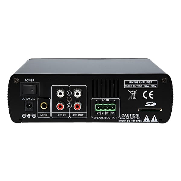 DSPPA 2x30W Mini Digital Amplifier with USB & Bluetooth | Mini60 - متجر نصر