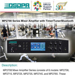 DSPPA Audio System DSPPA 650W 6 Zones Mixer Amplifier | MP2765